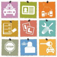 Driving School Icons N2