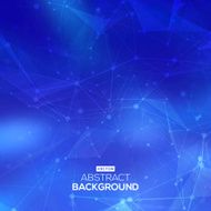 Abstract low poly blue bright technology vector background Connection structure N2