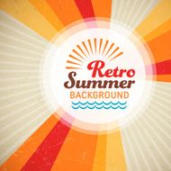 Retro summer background N4