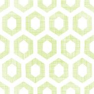 Abstract green fabric textured honeycomb cutout seamless pattern background N2