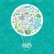 Sea life air baloon