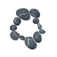 striped pebbles circle N3