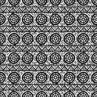 black and white ethnic pattern