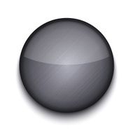 Vector circle metal app icon N2