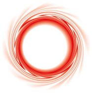 Vector background Abstract round frame of red stripes