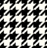 houndstooth seamless pattern black and white vector N2