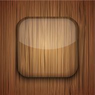 Vector wooden icon Eps10 N2