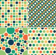 seamless retro green pattern