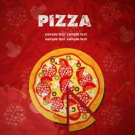 Pizza Menu Template Vector Illustration N7