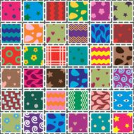 vector patchwork fabric art background