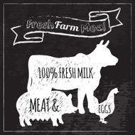 Farm Poster Chalkboard
