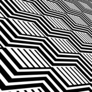 abstract black and white wave stripe pattern background N15