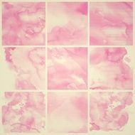 Set of Colorful water color painting background N647