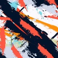 Abstract art grunge seamless pattern N5