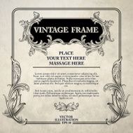 Vintage Frame Vector Illustration N9