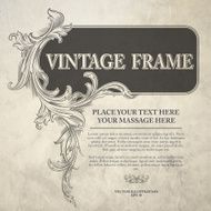 Vintage Frame Vector Illustration N10