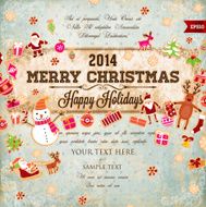 Vintage Christmas Background N26