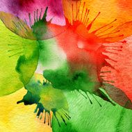 Abstract watercolor painted background N98