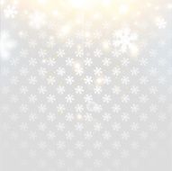 Silver Seamless Snowflake Background