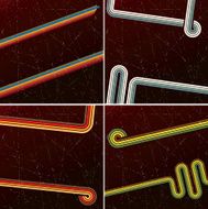 Retro style line backgrounds