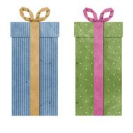 gift boxes with ribbon recycled papercraft N6