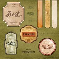 Retro styled labels N4