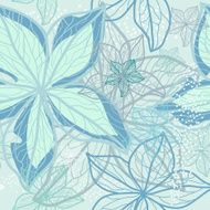 Winter holidays flower pattern vector N2