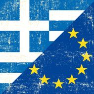 Greek and european grunge Flag N2