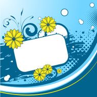 Blue floral background N11