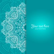 Invitation card with lace ornament N18