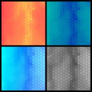 Vector Geometric Background Set