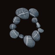 striped pebbles circle N4