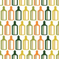 Seamless pattern with wine bottles N15