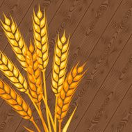 Background with ears of wheat