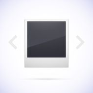 Retro photo frame isolated on white background N7