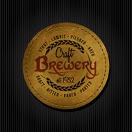 Retro Styled Beer Label N63