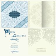 Design invitation for merry Christmas vector N10