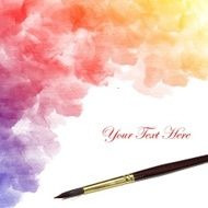 Colorful water color painting background N570