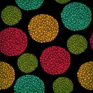 Seamless abstract pattern with ornamental rounds N2