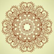 round brown pattern N2