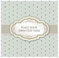 Vintage frame over seamless brocade background N7