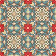 Pattern with red flowers N2