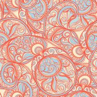 orange paisley pattern N2