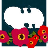 Poppies frame