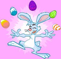 Crazy Artist Easter Bunny