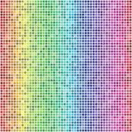 Retro Vector Dots Colorful Seamless Background