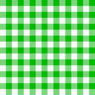 green white plaid tablecloth