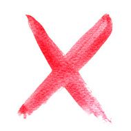 Red X Sign N4