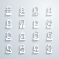 Paper people icons N2