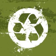 Grunge Recycle Symbol